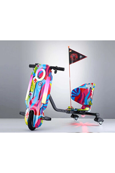Leno Kids 36V Drift Scooter With Large Seat And Backrest – Max Load 70kg, Blu...