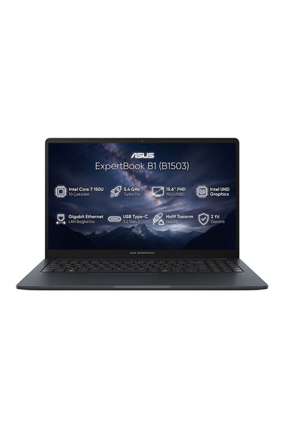 ASUS ExpertBook B1 Intel Core 7 150U 16GB 1TB SSD 15.6" Freedos Notebook B150...