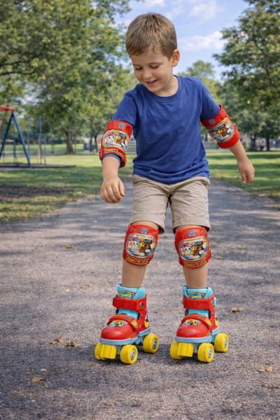 Muhcu Home Çocuk Lisanslı Orj 4 Tekerli Çantalı Paten + Dirseklik + Dizlik Se...