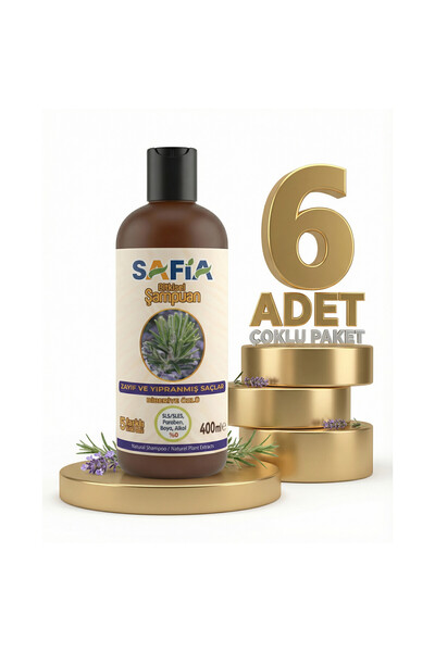 Safia Shampoo for Weak and Brittle Hair 6X400 ml
