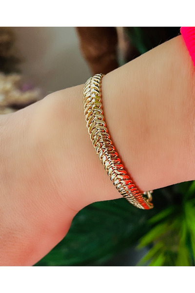 ACAR TAKI Xuping Fish Bone Bracelet 21Cm-Rose Color Acr9046