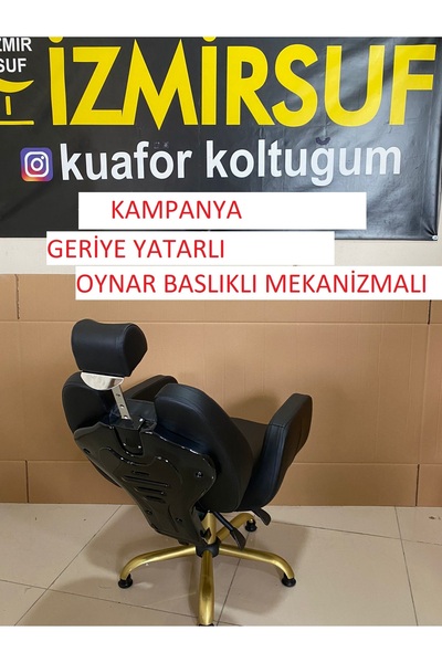 kuaforkoltugum kuaför makyaj kaş bıyık koltuğu gold ayak