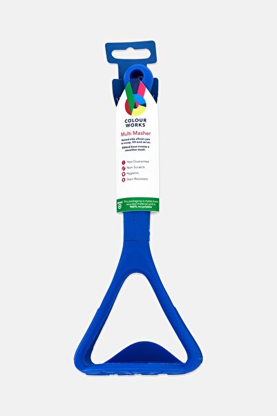 Colour Works Silicone Multi Masher, Blue