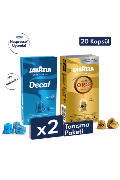 LavAzza Qualita Oro, Decaf My Easy Day, 20-Piece Introduction Pack |   Nespre...