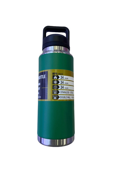 mercanpromosyon ترمس ميركان 1100 مل (1.1 لتر) كبير الحجم من الفولاذ المقاوم ل...