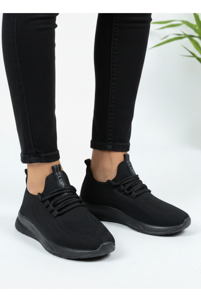 homiro Pletena obuća sa vezicama, unisex sportske cipele - crne