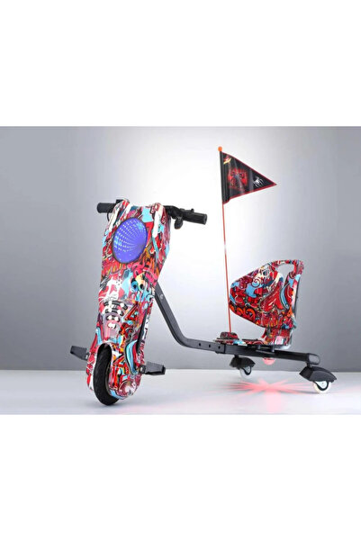 Leno Kids 36V Drift Scooter With Large Seat And Backrest – Max Load 70kg, Red...