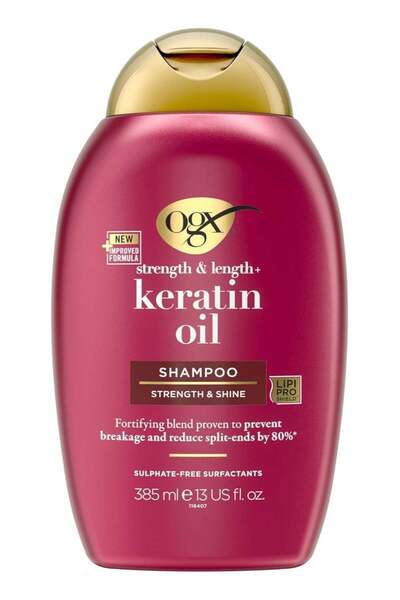 OGX Shampoo Strength & Length + Keratin Oil 385ml