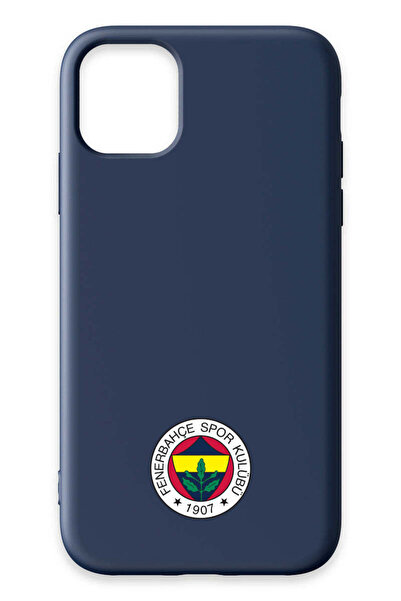 Fenerbahçe iPhone 11 Uyumlu Arma Lacivert Silikon Lisanslı Telefon Kılıfı