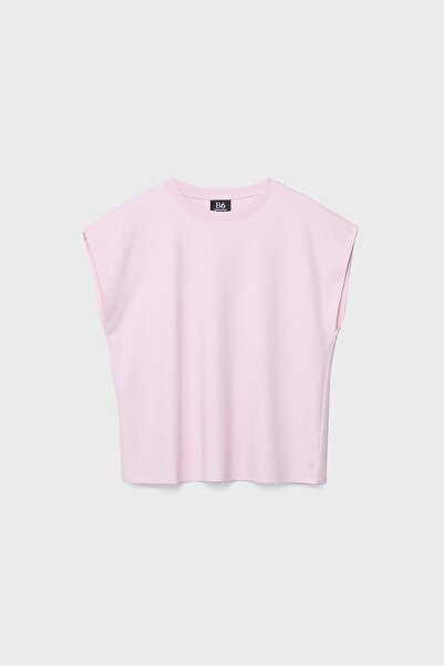 Stradivarius B06 Basic dropped-shoulder T-shirt