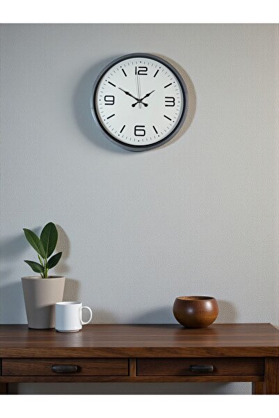 Leyaton 36 cm Gray Standard Decorative Wall Clock Lwlhm-Ytrs345