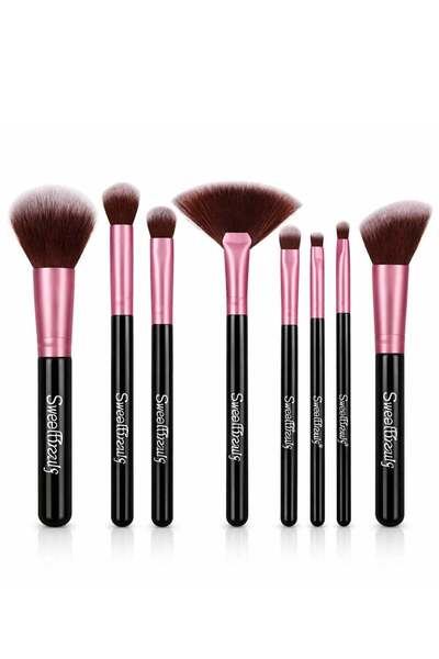 Sweetbeauty MOSH Professional Makeup Brush Set – 8 Pieces Face & Eye Brushes ...