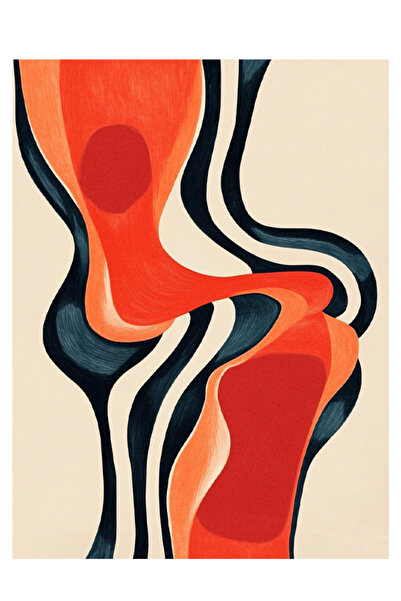 Taranist Poster - Akışkan Soyut Formlar - Modern Abstract Sanat Posteri