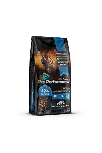Pro Performance Adult – Sporfit Cat Chicken & Fish 15 Kg Kedi Maması