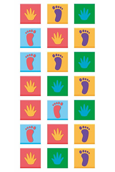 Baskı Madeni Branda El Ayak Denge Oyun Alanı , vinil Oyun Halısı 100x200 cm