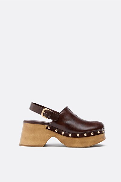 Stradivarius Çivili platform terlik