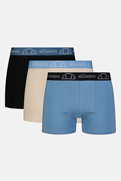Ellesse Men 3 Pack Brand Logo Boxer Briefs, Multicolor
