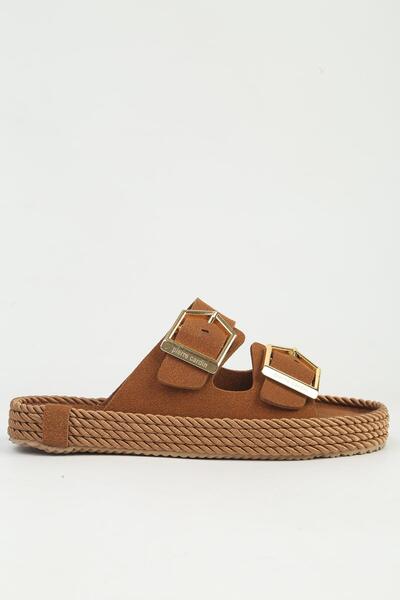 Pierre Cardin Women's Tan Slippers Pc-55813