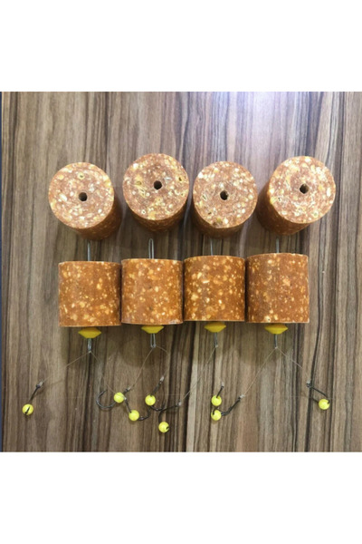 DENİZZHANE RİG Küspe Aparatlı Sazan Takımı 4'Lü (ALABALIKLI YEDEK KÜSPELİ)