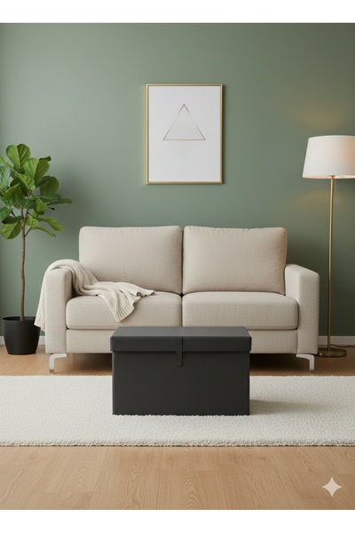 Ferzin Çok Amaçlı Kutu MAXİ 50x40x30 Antrasit / Maxi Boy Antrasit Hurç / Büyük Boy Hurç