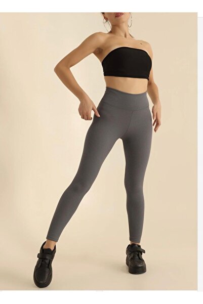 pantofashion Ribbed High-Waisted Leggings – Stretchy Ribbed Fabric – Casual &...