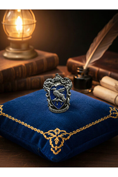 Elegante Cravatte Harry Potter Temalı Ravenclaw Metal Broş Yaka İğnesi Vintag...