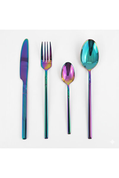 GNR Market MAGIC Metal Cutlery Set 24 Pieces for 6 people