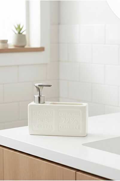 FH finehome Savon Liquid Soap Dispenser with Ceramic Tank