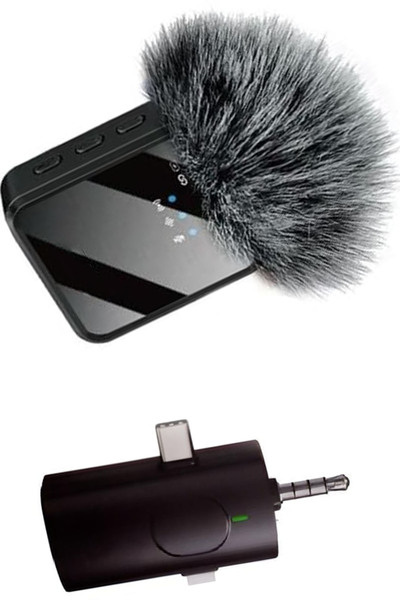 TechnoStation Kablosuz Yaka Mikrofonu Tekli 3 Girişli Alıcı Profesyonel Tek M...