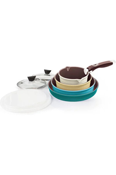 NEOFLAM Midas Ceramic Cookware Set 9 Pieces with Glass Lid. / 113139