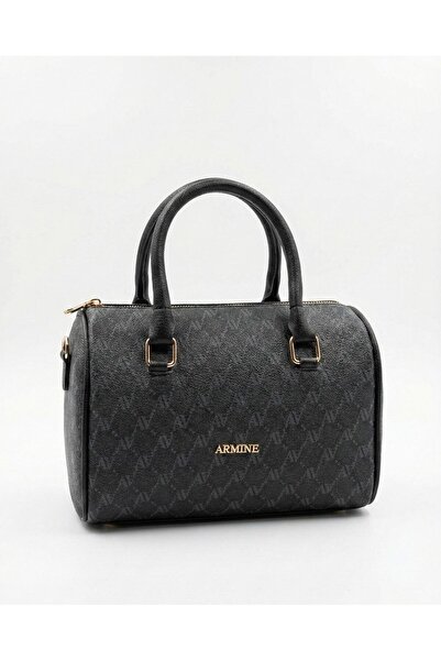 Armine 427 Black Dotted Women's Shoulder & Hand Bag