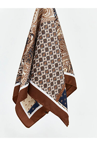 LC Waikiki LCW ACCESSORIES Kahverengi Desenli Kadın Fular