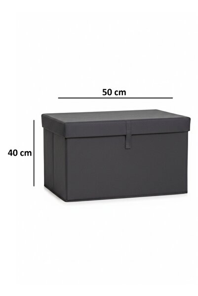 Ferzin Çok Amaçlı Kutu MAXİ 50x40x30 Antrasit / Maxi Boy Antrasit Hurç / Büyük Boy Hurç