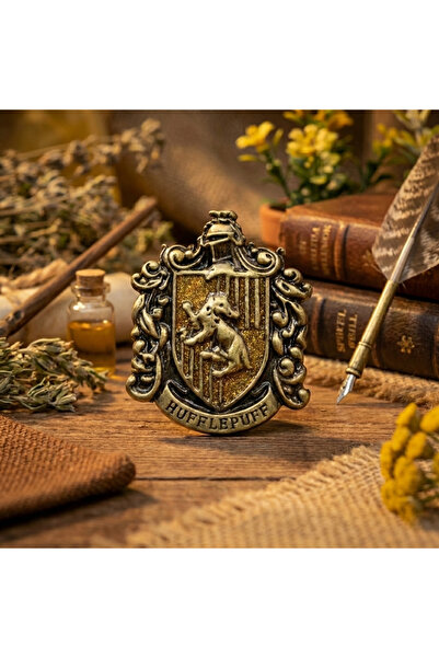 Elegante Cravatte Harry Potter Temalı Hufflepuff Metal Broş Yaka İğnesi Vinta...