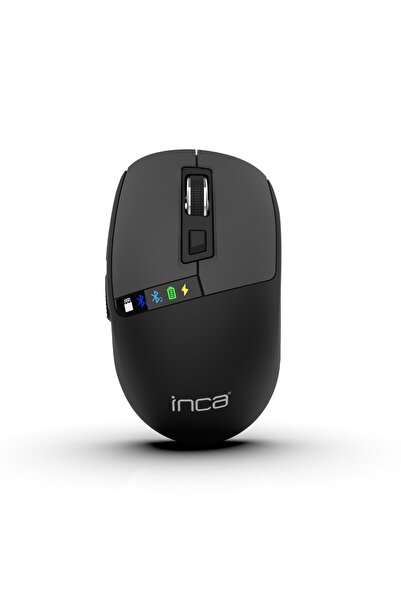 Inca IWM-512RS LED Ekranlı Şarjlı Kablosuz Optik Mouse | Çoklu Bağlantı Deste...