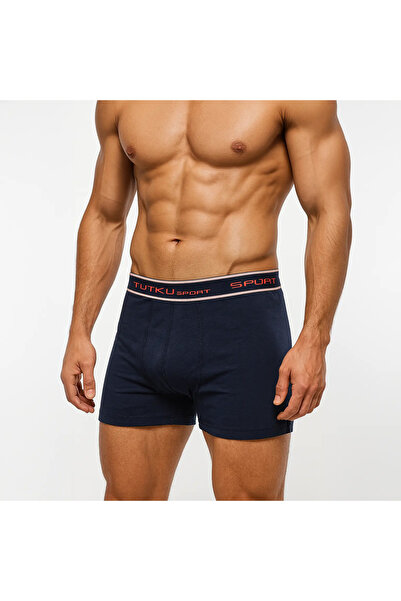 Tutku %100 Pamuk Likralı Elastan 6'lı Erkek Spor Boxer