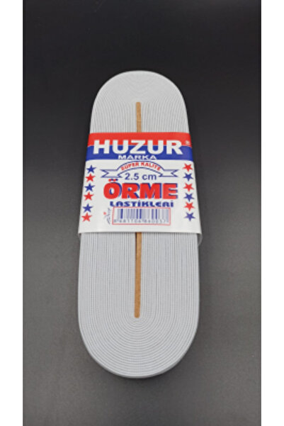 Go İthalat White - 2.5cm Wide Elastic Band 10 Meters. (5343)