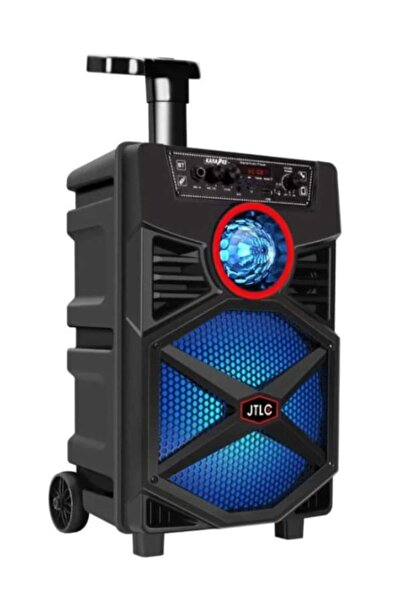 JT PORTABLE SPEAKER 820 8" BLUETOOTH FM MICROSD MICROPHONE REMOTE CONTROL