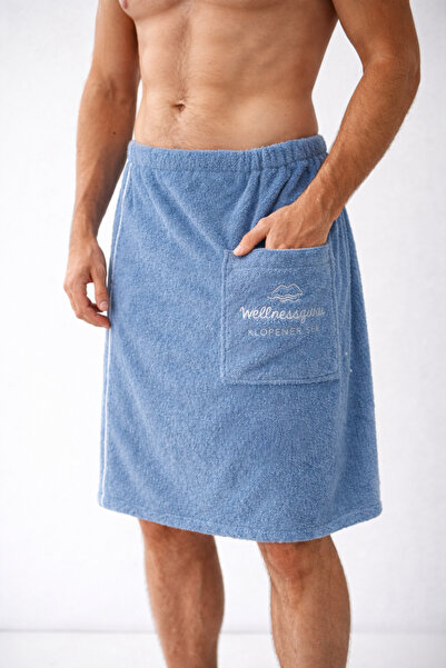 Motif Mağaza *Export Surplus* Men's Hamam Beach Towel Sauna Skirt with Snap F...