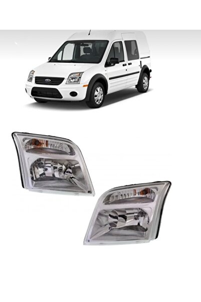 ATS OTO YEDEK PARÇA Ford Connect 2002-2013 Uyumlu Sağ + Sol Ön Far Takımı Mot...
