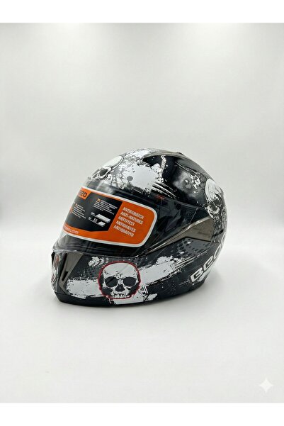 Yakamoz Motosiklet Beon B-700 Çene Açılır Vizörlü Kask Kuru Kafa