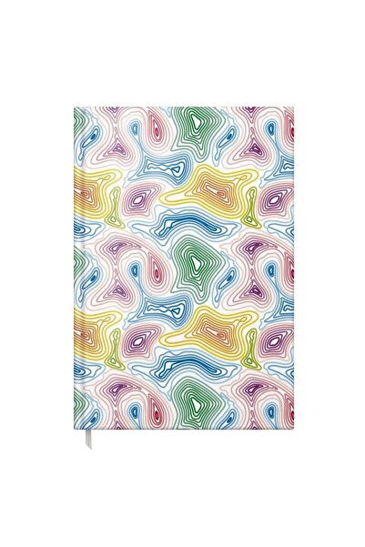 daço Colorful Waves undated A5 diary