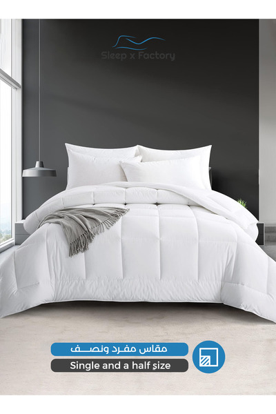 Sleep x Factory Cotton 220 TC Duvet Insert 160x240 cm Lightweight Hotel Comfo...