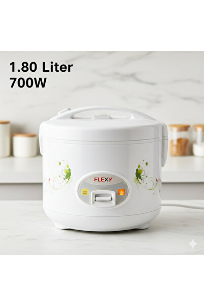 flexy طنجرة أرز كهربائية سعة 1.8 لتر بقوة 700 واط