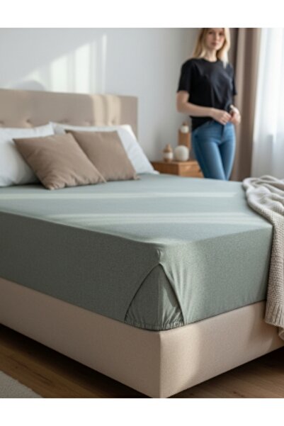 Ercahome tekstil Elastic Ranforce Fabric Pillowed Bed Sheet/Coverlet 100 X 200