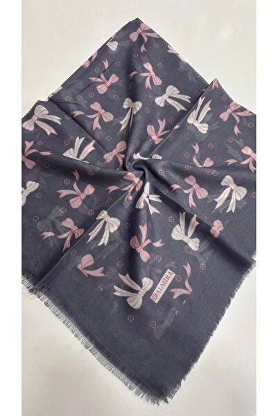 LORENDA Desenli Flamlı Yazma Eşarp