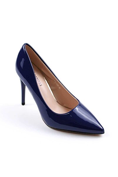 mm Elegant women's stiletto shoes, patent leather BO129-BLUE
