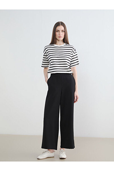 LC Waikiki Rmz Gi̇yi̇m Farkiyla Women's Wide Leg Pants with Waist Cord