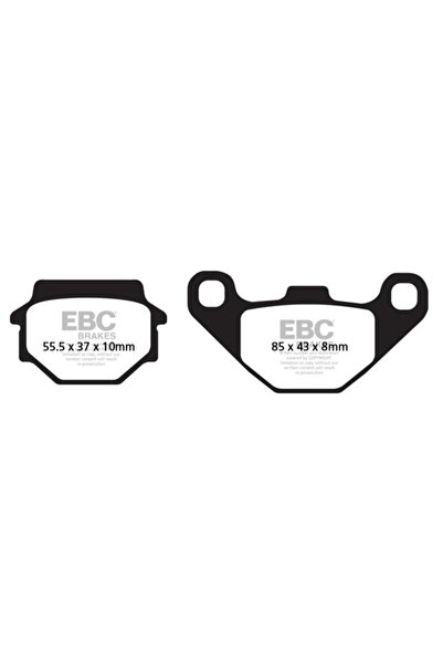 EBC SFAC067 KYMCO AGILITY 125 08-21 - DJANGO 125/150 CARBON ARKA FREN BALATASI