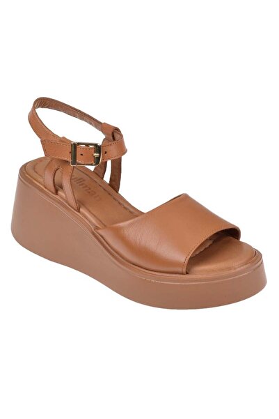 pullman Hakiki Deri Dolgu Taban Kadın Sanadalet BEL-1702 TABA